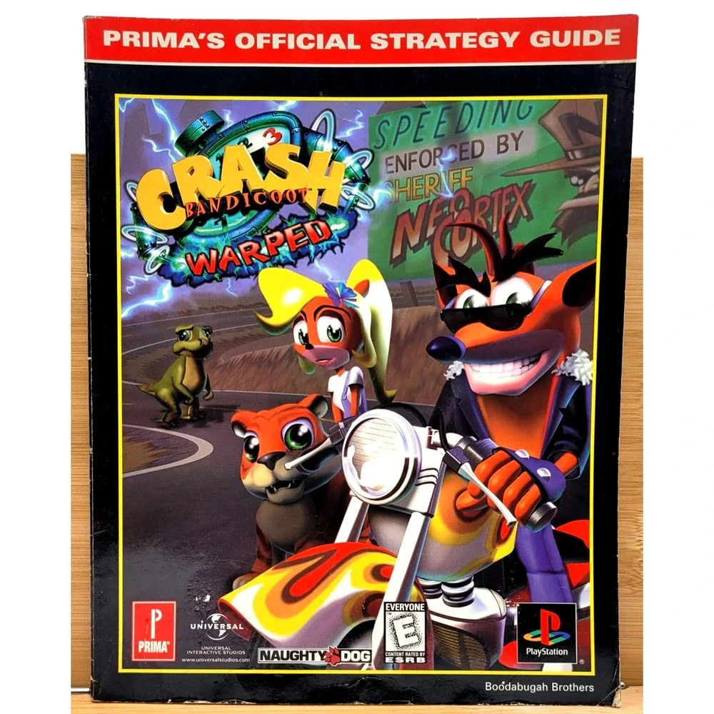 Crash Bandicoot Warped Prima's‎ Official Strategy Guide Sony PlayStation PS1